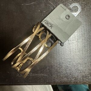 Nordstrom Rack Cuff Silver Textured‎ Bracelet - NWT